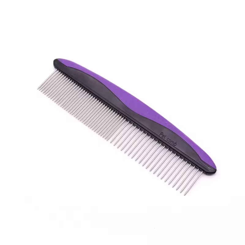 Double Teeth Stainless Steel Pet Comb