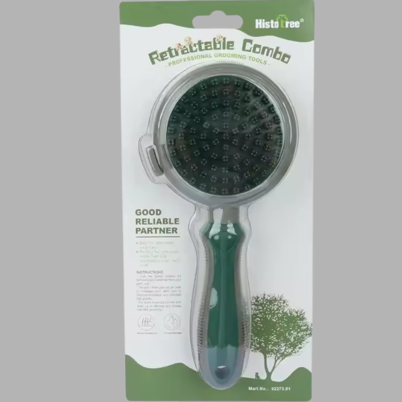 Double-Sided Self-Cleaning Pet Brush