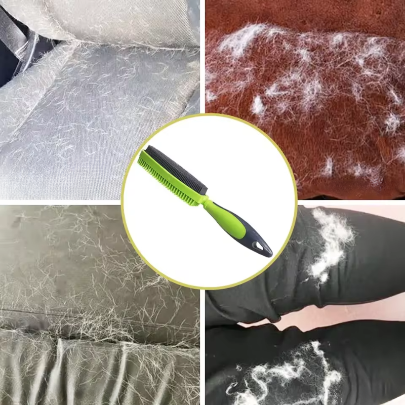 Rubber Pet Hair & Bath Brush