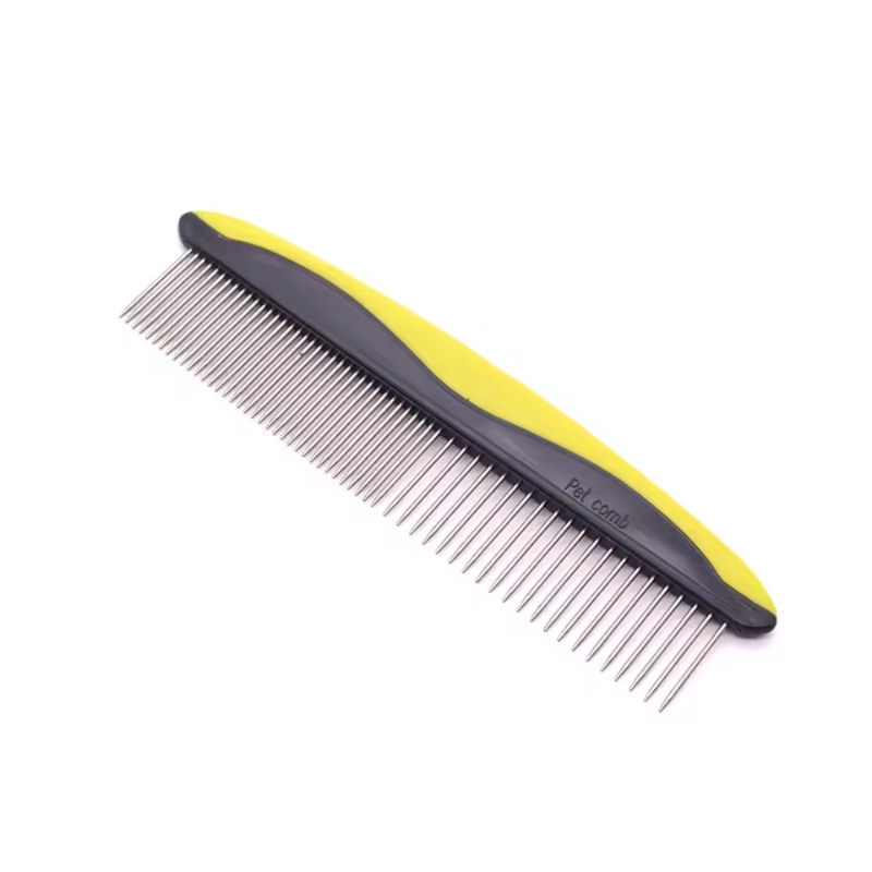 Double Teeth Stainless Steel Pet Comb