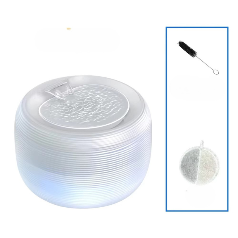 Cat water fountain automatic cyclic filtering